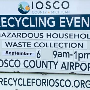 Iosco County Recycling Event September 6 9am-1pm at the Iosco County Airport
